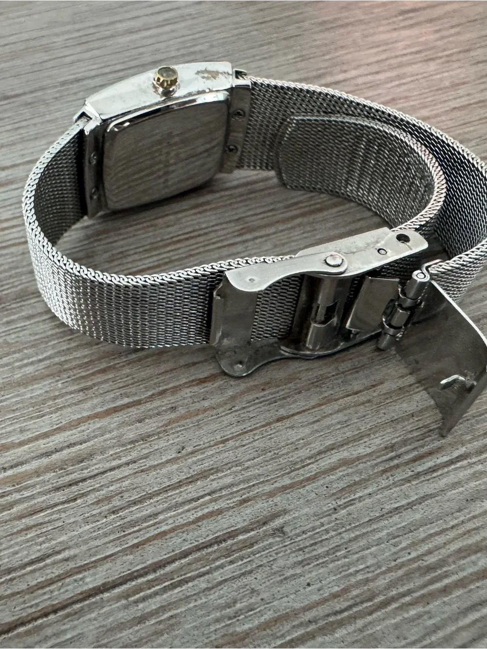 Skagen Silver Mesh Watch with Mother-of-Pearl Dial